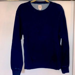 The Gap Indigo-Dyed Crew Neck Sweatshirt. Size L.